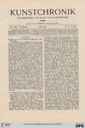 Heft 22 (16. April 1909)