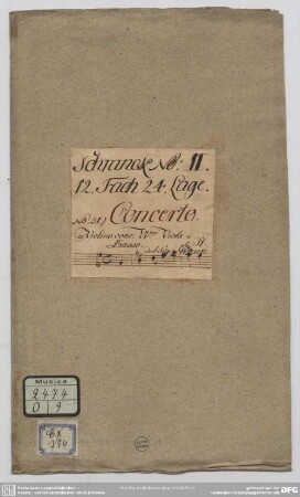 Concertos - Mus.2474-O-9 : vl, strings, bc - G; GraunWV C:XIII:85
