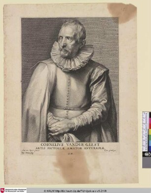 Cornelius vander Geest [Porträt des Mäzen Cornelis van der Geest; Cornelis van der Geest; Portret van Cornelis van der Geest]
