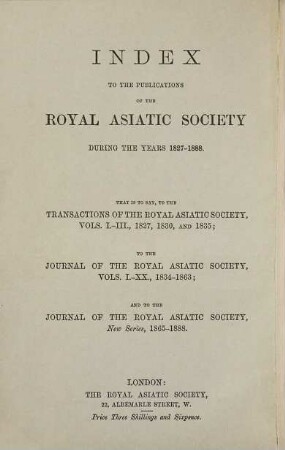 Journal of the Royal Asiatic Society. 1894