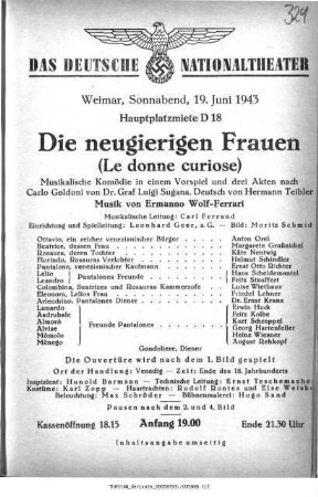 Die neugierigen Frauen (Le donne curiose)
