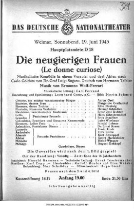 Die neugierigen Frauen (Le donne curiose)
