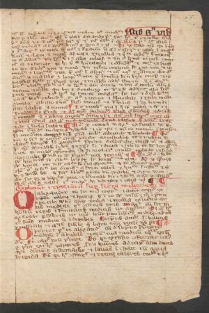 Secretum secretorum, lat. (Bruchstück)