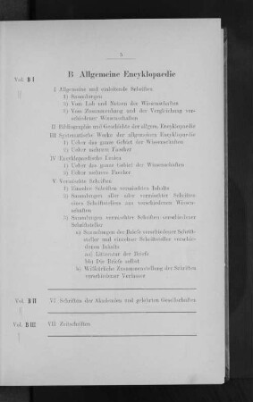 B Allgemeine Encyklopaedie