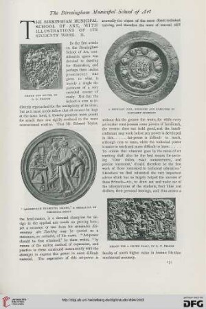 2: The Birmingham Municipal School of Art, with illustrations of its students' work, II.