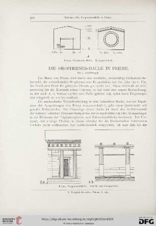 Die Orophernes-Halle in Priene