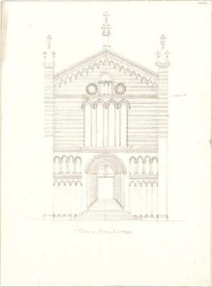 Zocher, Ernst; Verona (Italien); "S. Fermo" - Ansicht