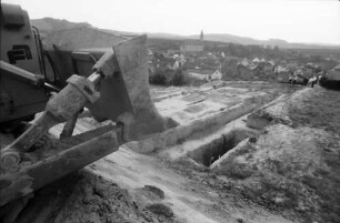 Kiechlinsbergen: Maschinen bei der Rebumlegung