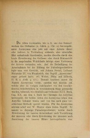 Ueber operative Behandlungsmethoden der Aneurysmen : Inaugural-Disertation