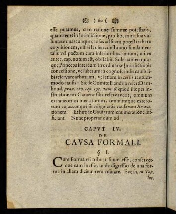 60-67, Caput IV. De causa formali.
