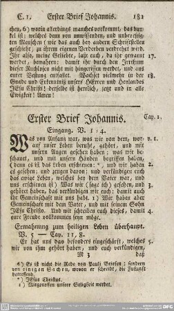 Erster Brief Johannis