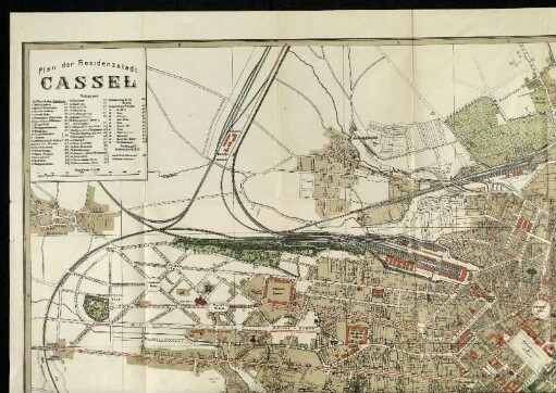 Plan der Residenzstadt Cassel