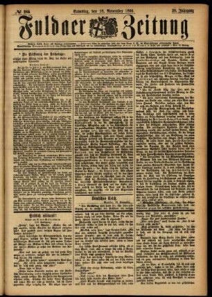 Ausgabe vom Samstag, den 18. November 1893.
