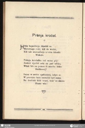 Prěnja kročel