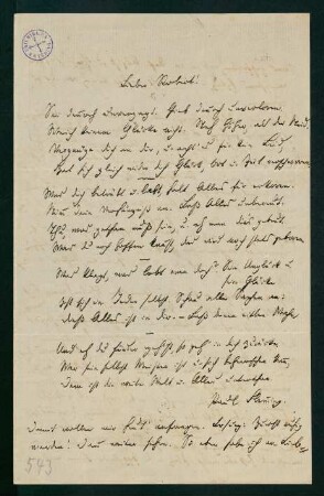 Brief vom 13. Juli 1878