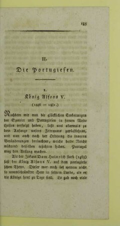 II. Die Portugiesen