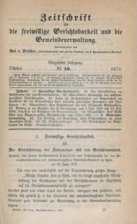 14. Jahrgang 1872. No. 10. - 12.