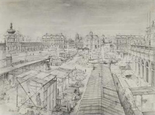 Dresden, Wiederaufbau des Dresdner Zwingers