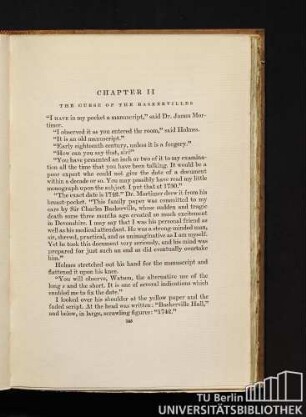Chapter II. The curse of the Baskervilles
