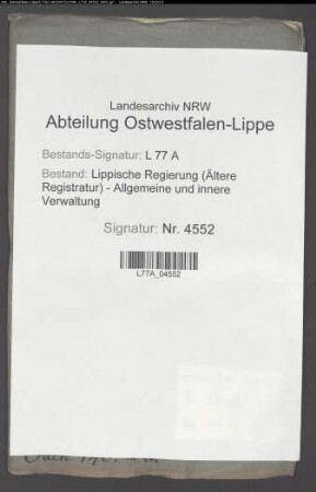Anlage eines Schieferbruchs in Hankmeiers Egge bei Kalldorf (Amt Varenholz) durch Postkommissar Schmidt zu Vlotho