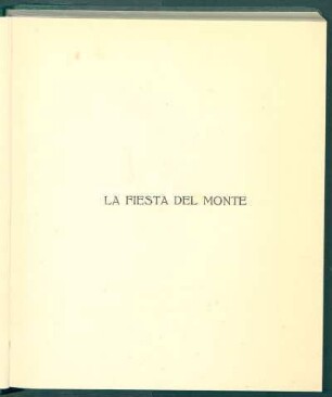 La fiesta del monte