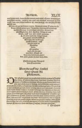 Vorrede auff die Epistel sanct Pauli An Philemon.