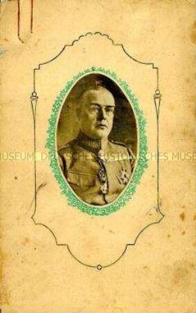 Speisekarte für das Abendessen im Hauptquartier Ost am 25. Januar 1918
