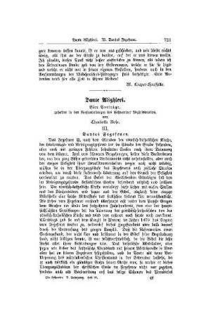 Dante Alighieri : vier Vorträge, gehalten in den Versammlungen des Schweriner Bezirksvereins