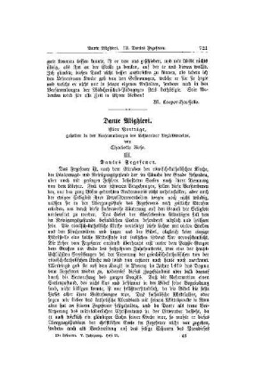 Dante Alighieri : vier Vorträge, gehalten in den Versammlungen des Schweriner Bezirksvereins