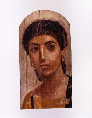 Mumienporträt einer Frau (sog. Safranmädchen)