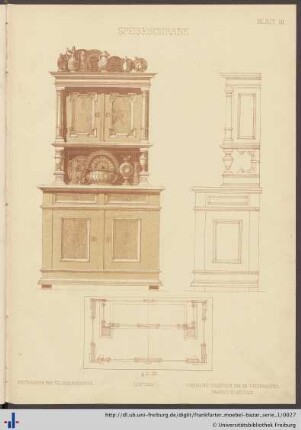 Blatt 10: Speiseschrank.