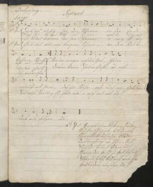 Soprano, Sanft und ruhig sei dein Schlummer