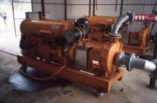 Pumpe mit stationärem Dieselmotor
