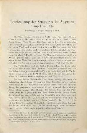 Archaeologisch-epigraphische Mittheilungen aus Oesterreich-Ungarn. 16, 16. 1893