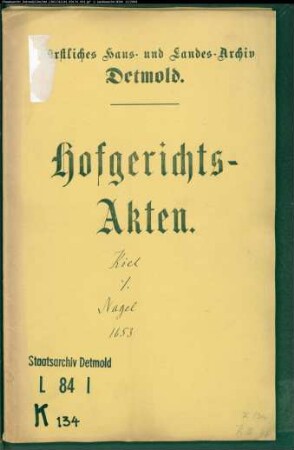 Kiel, Hans von Silixen gegen Henrich Nagel zu Stemmen - Beleidigung