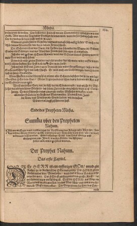 Summa uber den Propheten Nahum.