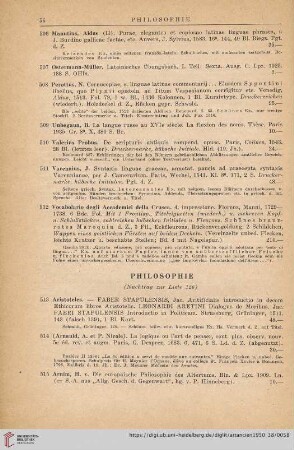 Philosophie (Nr. 513 - 564)
