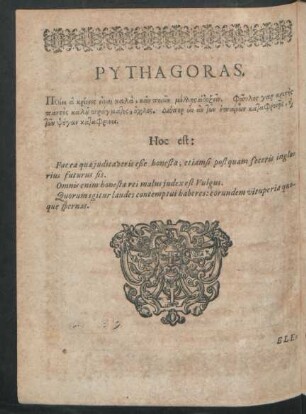 Pythagoras.