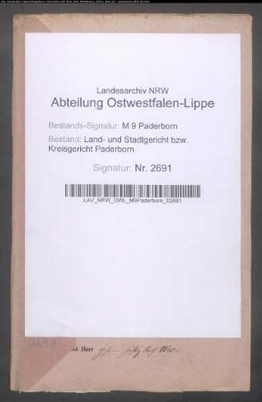 Erblasser: Jolmus, Anton; Erblasser: Jolmus, Maria Theresia, geb. Kleinschmidt: