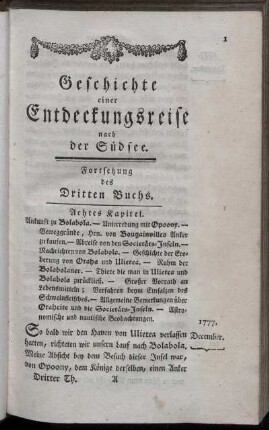 Fortsetzung des Dritten Buchs