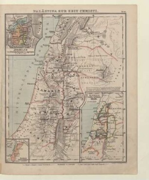 Palästina zur Zeit Christi, Jerusalem von David & Salomo bis Agrippa, Das Reich Davids & Salomos, Die Gebiete der Zwölf Stämme Israel