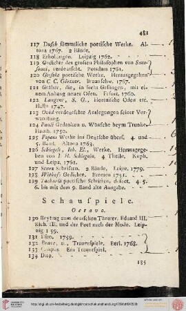 Schauspiele (Nr. 130-140)