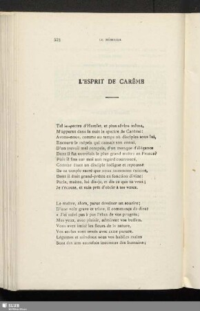 L'esprit de carême