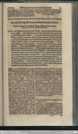 Die Predigten über den ein und zwantzigsten Psalm