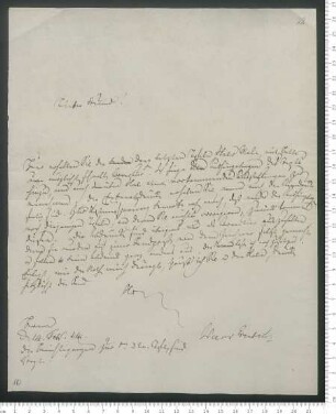 Brief von Christian Gottfried Daniel Nees von Esenbeck an Adelbert von Chamisso