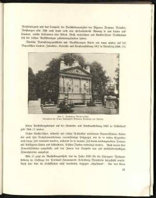 Abb. 11. Ausstellung Nürnberg 1882. Betonsteine der Firma Dyckerhoff & Widmann, Karlsruhe und Biebrich.