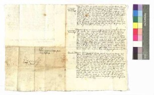 Abschrift der Fehdebriefe der Helfer des Heinz Kober: