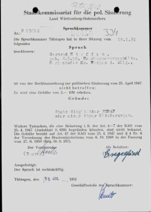 Steffen, Gertrud