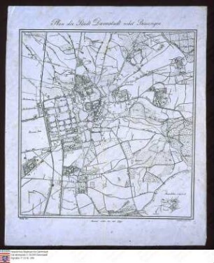 Stadtplan von Darmstadt