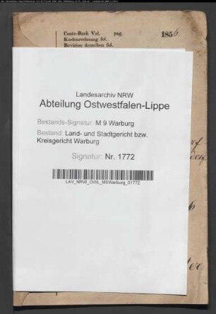 Erblasser: Ludorf, Vitus; Erblasser: Ludorf, Gertrud, geb. Spöttler: